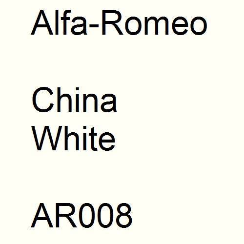 Alfa-Romeo, China White, AR008.